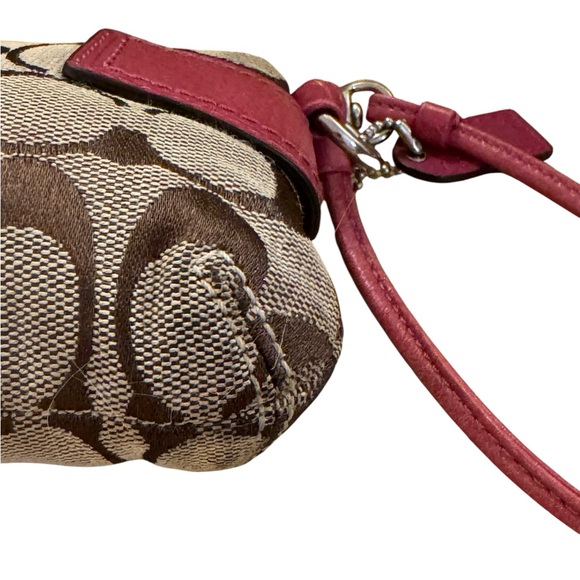 Coach Brown and Pink Wristlet Clutch - Picture 8 of 10